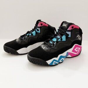 Fila MB '90s Athletic Shoes Black Pink Blue Retro Sneakers Women's 11